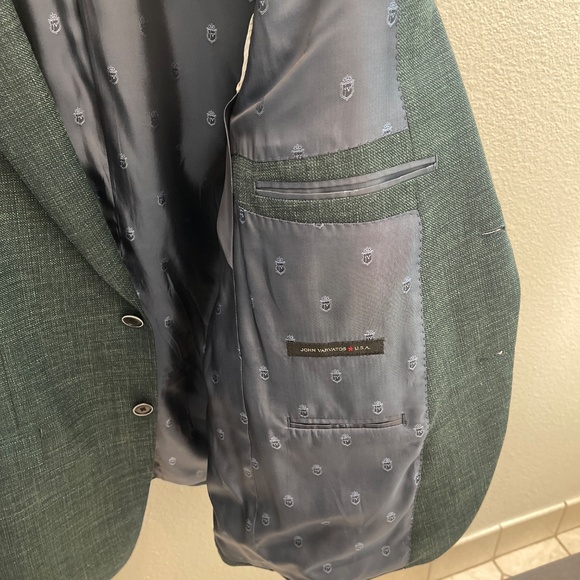 John Varvatos Green Wool Blazer - Picture 2 of 4